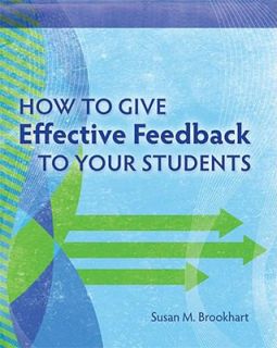   Feedback to Your Students by Susan M. Brookhart 2008, Paperback