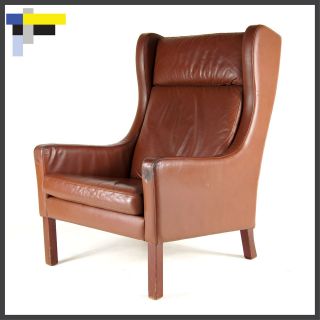   Danish Design Leather Rosewood Armchair Chair Sofa 1950s 60s 70s