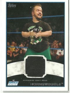 2012 Topps WWE Hornswoggle Worn Shirt Swatch Relic Card RARE !!!