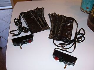 LIONEL Super O 112 REMOTE CONTROL SWITCHES L/R 112 really nice pair