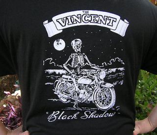   BLACK SHADOW Skeleton Crew Motor Works T Shirt NEW SIZE EXTRA LARGE