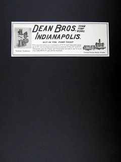 Dean Bros Steam Pump Works Vertical Condenser & Boiler Feeder 1911 