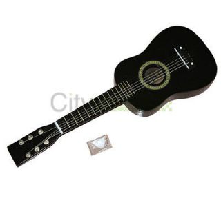 Brand New Acoustic Guitar 23 Inch Black willow +Pick+Strings