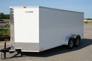 NEW 7X16 TANDEM AXLE ENCLOSED CARGO TRAILER MOTORCYCLE ATV 18ft 16ft 7 