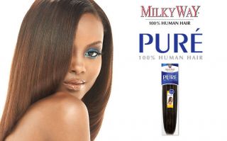   Way PURE 100% Human Hair Yaky Yaki Weave Extension Tangle Free 8
