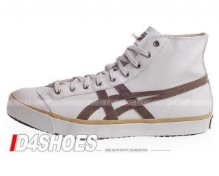 asics onitsuka ok basketball hi white beige brown shoes more