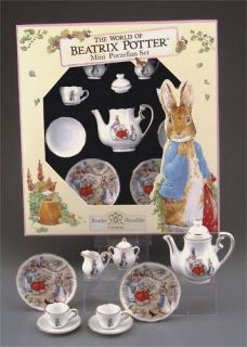 beatrix potter miniature porcelain tea set new 13151 time left
