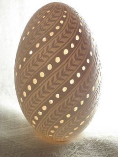 etching and carving real goose egg made by oksana bilous