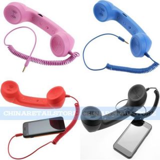 New 3.5mm Mic Retro POP Cell Phone Handset For Samsung Apple iPhone 4G 