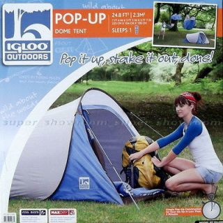 Newly listed POP UP DOME TENT w/ Carry Bag by Igloo Outdoors Instant 