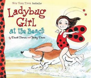 LADYBUG GIRL at the BEACH by David Soman & Jackie Davis~Hard cover w 