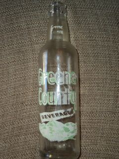 unique greene county beverage bottle from coca cola rare time