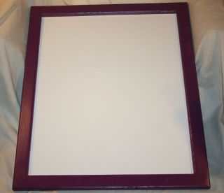 MESSAGE BOARD HAND PAINTED PURPLE FRAME WHITE DRY ERASE BOARD MADE USA