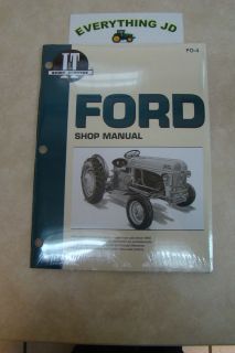 Shop Service Ford Models 2N, 8N, and 9N Shop Manual A SMFO4