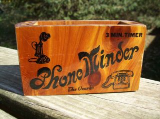 Vintage Wooden Phone Minder Pencil/Note Box from Lake of the Ozarks 