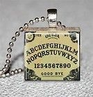 Ouija Board Scrabble Tile Pendant Handcrafted Recycled Board Game Tile