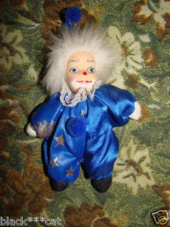   Harlequin, Pierrot, Jester German ? Costume Doll Christmas Gift