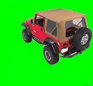    2006 soft top Jeep Wrangler SPICE soft top skin + 3 TINTED windows