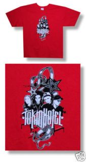 Tokio Hotel   NEW Rock Art Red T shirt   Small 