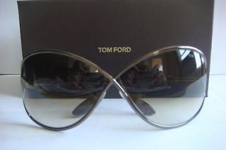 tom ford miranda tf130 36f brown sunglasses authentic