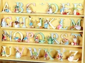 beatrix potter alphabet figurines choose your letter more options 