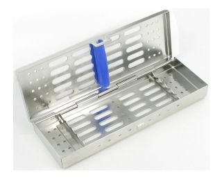 STERILE TRAYS STAINLESS STEEL CAPACITY 5 PIECES PER TRAY. OTHER SIZES 