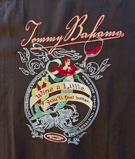 NWT TOMMY BAHAMA MENS sz XL EMBROIDERED WINE A LITTLE SILK SHIRT 