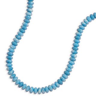 new sterling silver 925 18 larimar bead necklace time left