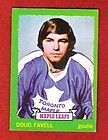 1973/74 OPC Hockey Doug Favell #158 Toronto Maple Leafs Goalie