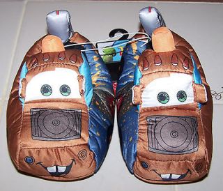 Nwt New Disney Cars Movie Mater Tow Truck Slippers Shoes Colorful 