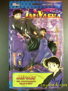 inuyasha 3 miroku action figure toynami 02183 one day shipping