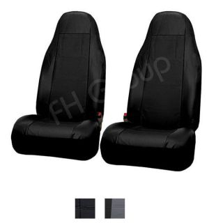   Pair Bucket Seat Covers Airbag Ready Black (Fits: Toyota Tercel