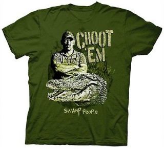Swamp People Choot Em Troy and Gator Television Adult X Large T Shirt