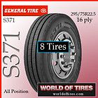 tires General S371 22.5lp 16 ply   295/75R22.5 semi truck tire 