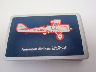 Playing Cards vintage AMERICAN AIRLINES DH 4 deck, U.S. Mail plane AA