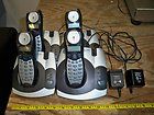 Lot of 4*GE 27930GE3 A/B 2.4GHz Cordless Phone w/Base+3*Power Supply 
