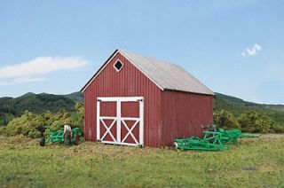 Newly listed HO Scale  COUNTRY FARM   WOOD MACHINE SHED AG LASER KIT