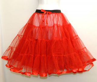   23 long Net Tulle 1950s style RocknRoll Vtg Petticoat TuTu Skirt