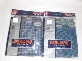 lot of 6 men s plaid boxer shorts underwear any size