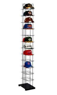   Black   72 Sport Caps Rack on 12 Tiers 78 High Tower Hat Rack Display