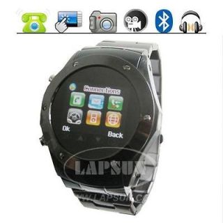 unlocked touch screen cell phone mobile metal man watch spy camera 