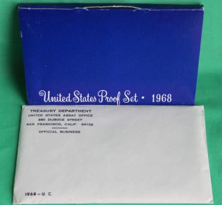 1968 proof uncirculated annual us mint coin sets pds 15