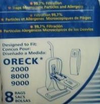 Bags FIT Oreck Upright Vacuum Models 2   8   9000 XL BRAND NEW 