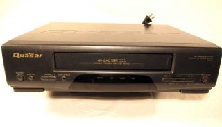 Quasar VHQ44 4 Head VCR VHS Player Recorder Double Azimuth Omnivision 