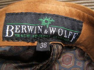 Berwin&Wolff Trachten Leather Shorts Lederhosen Leather Oktoberfest Sz 