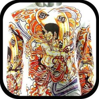 Irezumi Tattoo LS Long Sleeve T Shirt Vtg RL5 Sz XL God Indie Japanese 