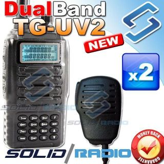   TG UV2 Dual Band radio + Earpiece + Speaker microphone VHF UHF mic