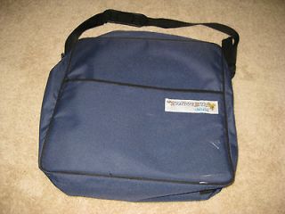 SCRAPBOOK BUZZ NAVY BLUE LARGE BAG BOLSA STYLE TOTE COMPARTMENTS 