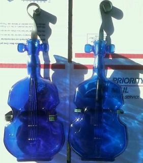 pair 8 cobalt blue glass violins w hangers 1 2  19 99 0 
