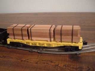 CEDAR LUMBER TIMBER LOAD FOR LIONEL AND OTHER TRAINS O 1/48 SCALE